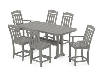 Country Living 7-Piece Counter Set with Trestle Legs Photo