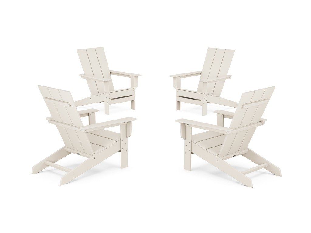 4-Piece Modern Studio Adirondack Chair Conversation Set Photo