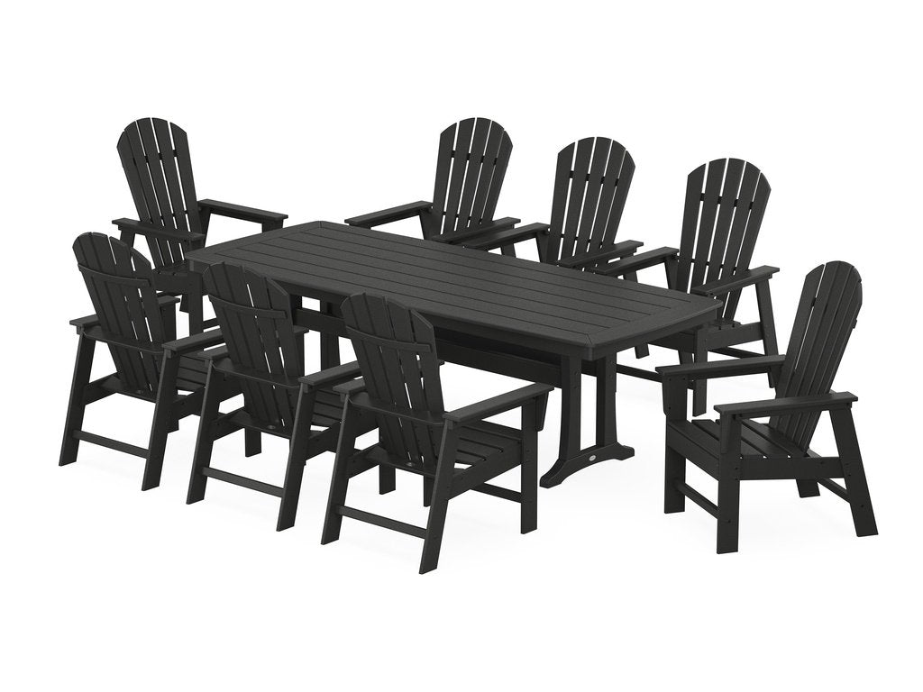 South Beach 9-Piece Dining Set with Trestle Legs Photo