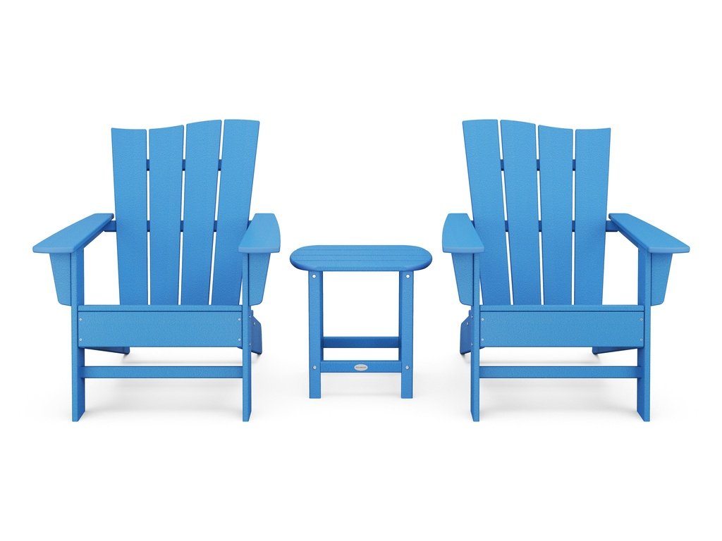 Wave 3-Piece Adirondack Chair Set Photo