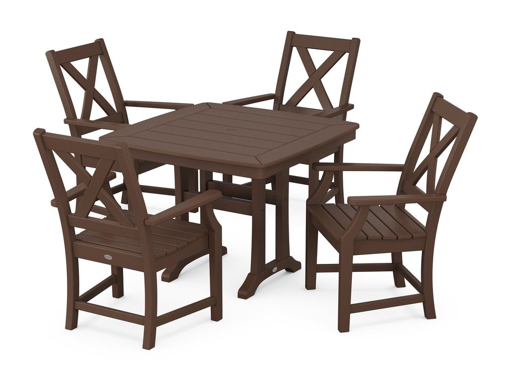 Braxton 5-Piece Dining Set with Trestle Legs Photo