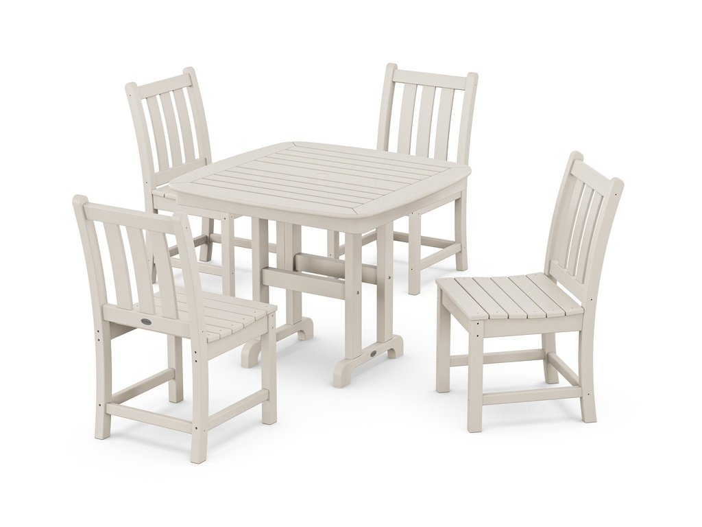 Traditional Garden Side Chair 5-Piece Dining Set Photo