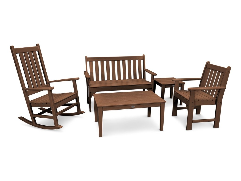 Vineyard 5-Piece Bench & Rocking Chair Set Photo