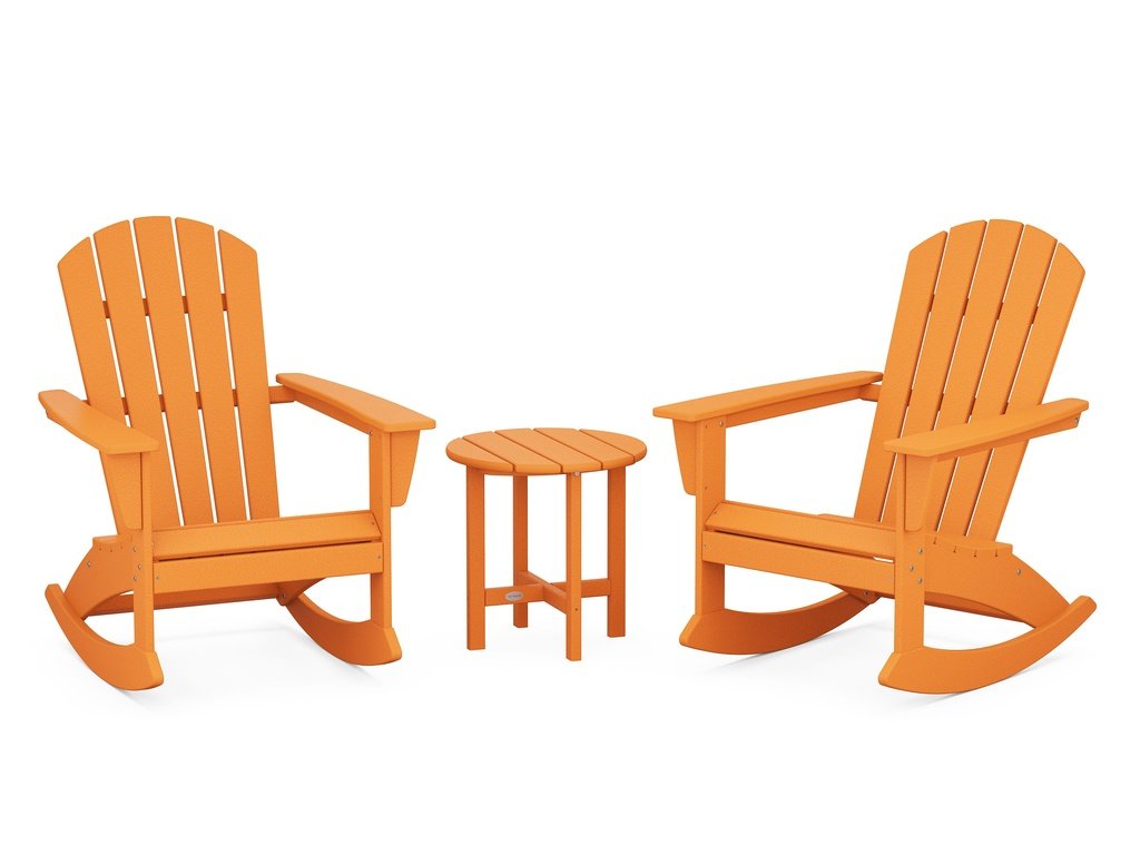 Nautical 3-Piece Adirondack Rocking Chair Set Photo