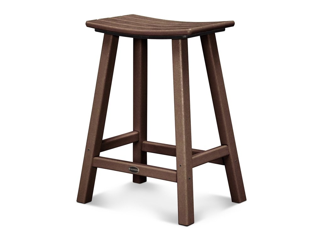 Traditional 24" Saddle Counter Stool Photo