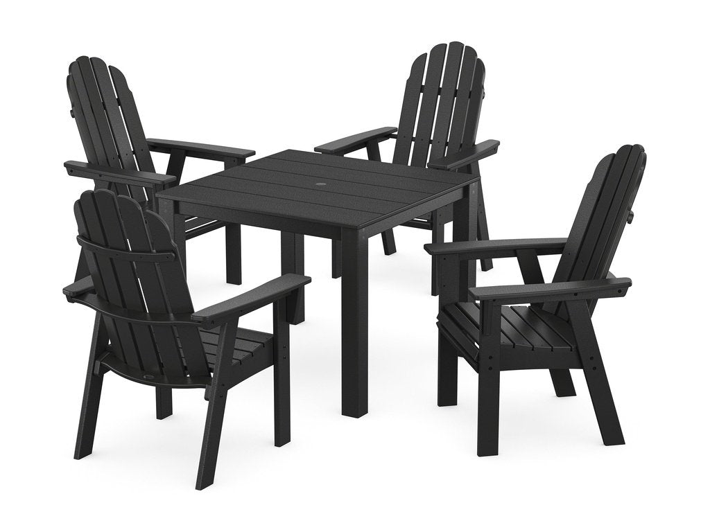 Vineyard Curveback Adirondack 5-Piece Parsons Dining Set Photo