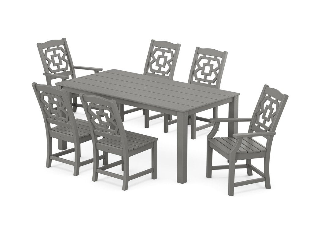 Chinoiserie 7-Piece Parsons Dining Set Photo