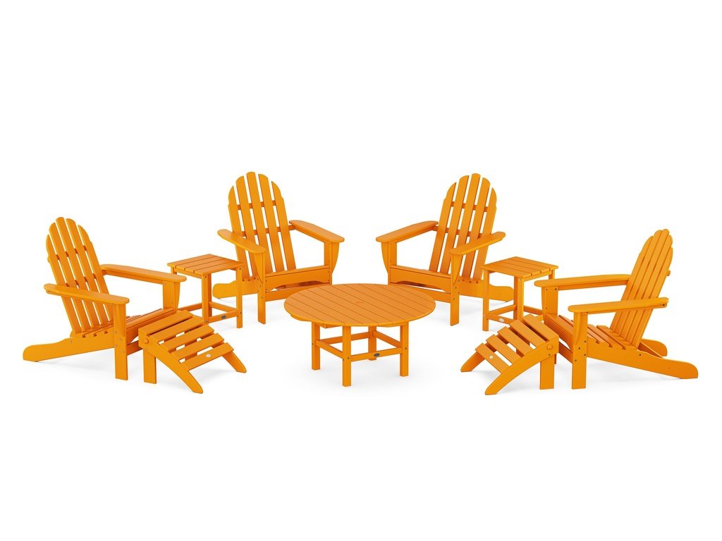 Classic Adirondack Chair 9-Piece Conversation Set Photo