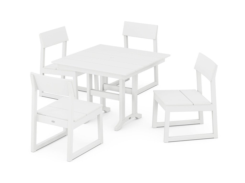 EDGE Side Chair 5-Piece Farmhouse Dining Set Photo