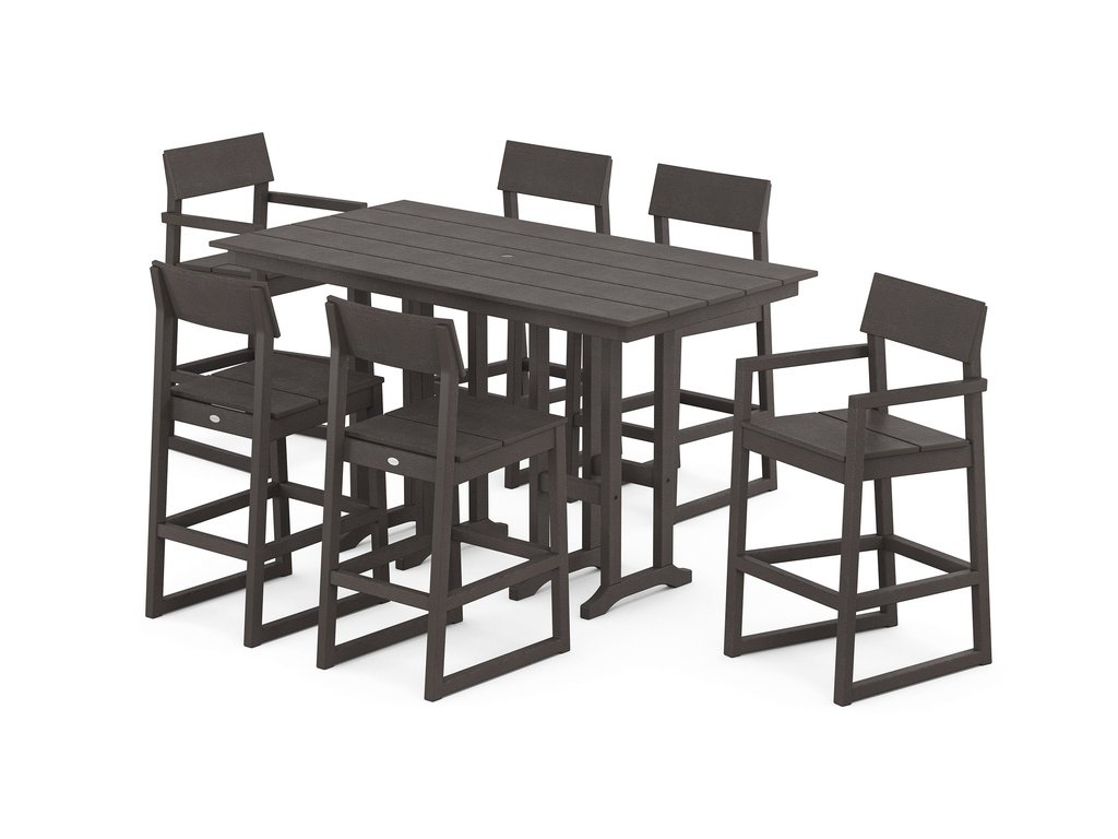 EDGE 7-Piece Farmhouse Bar Set Photo