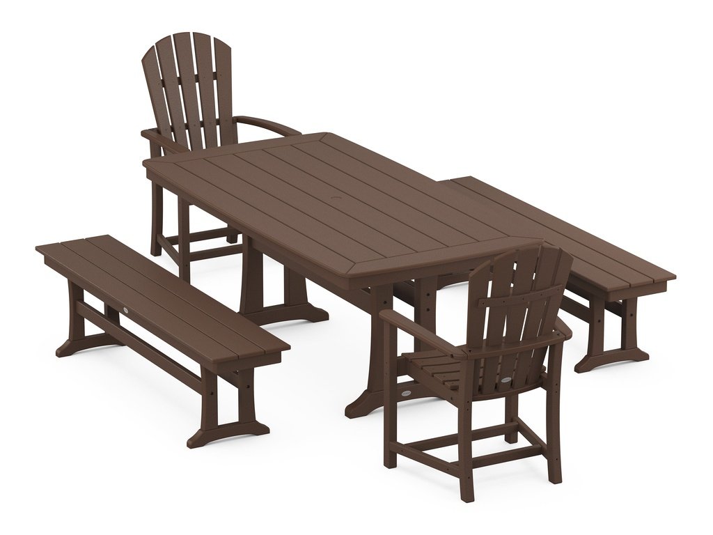 Palm Coast 5-Piece Dining Set with Trestle Legs Photo