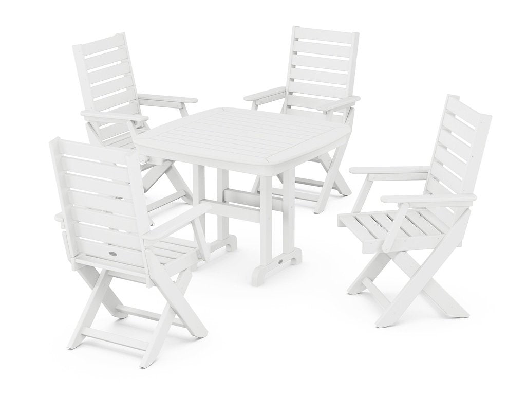 Captain Folding Chair 5-Piece Dining Set Photo