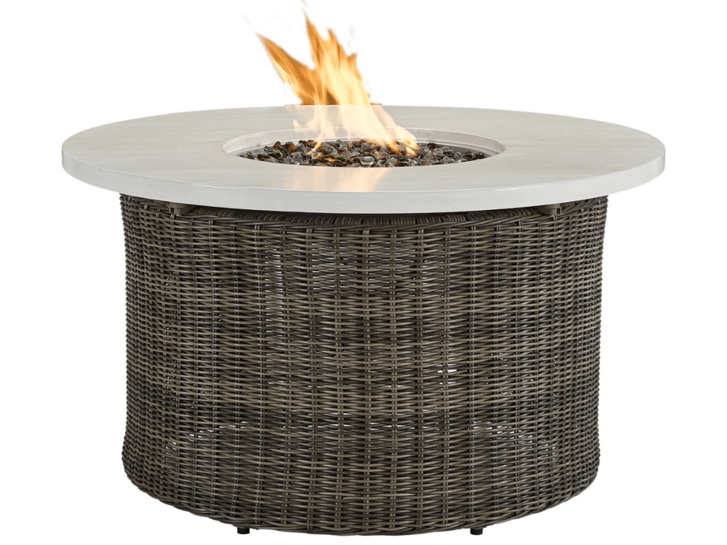 Oasis 42" Round Gas Fire Pit - Retreat Home Furniture