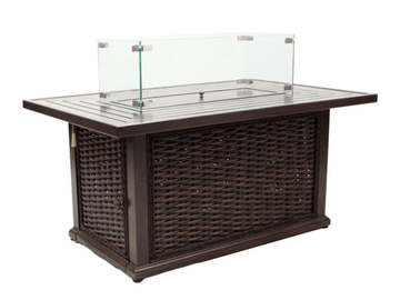 South Hampton Rectangular Fire Pit - Retreat Home Furniture