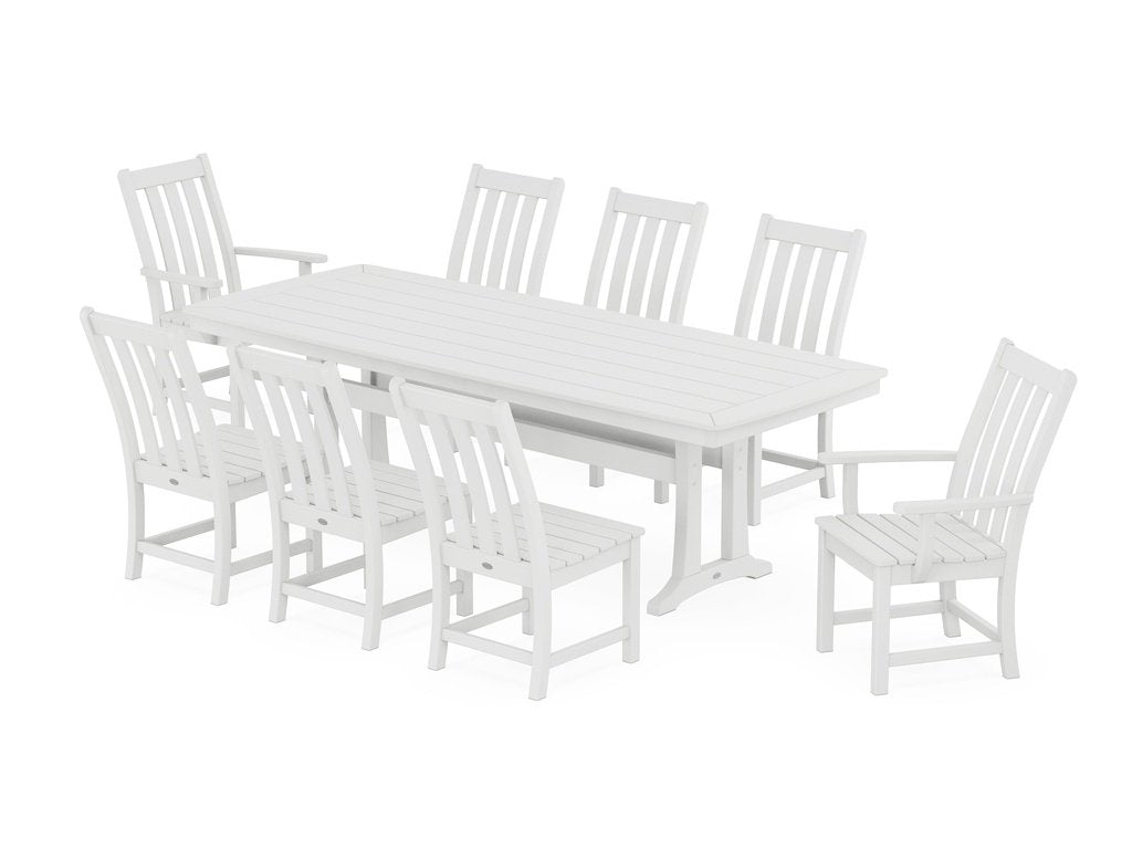 Vineyard 9-Piece Dining Set with Trestle Legs Photo