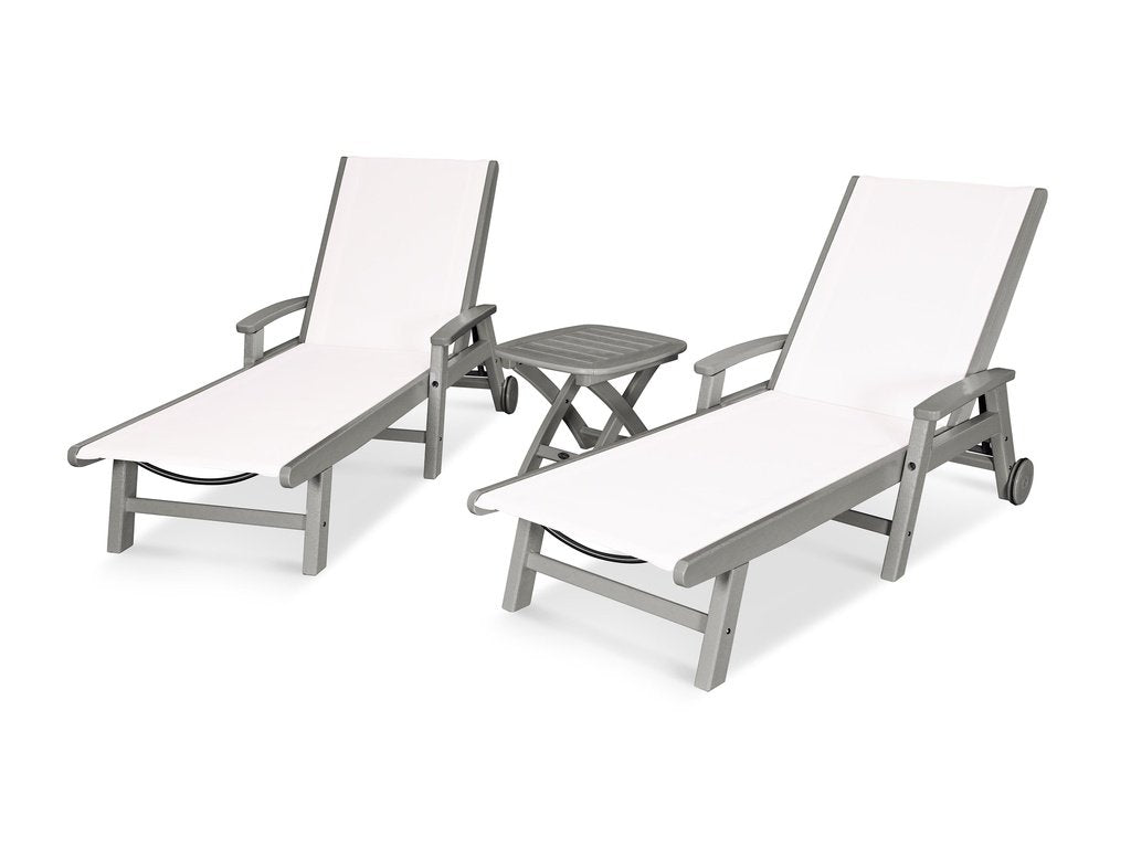 Coastal 3-Piece Wheeled Chaise Set Photo