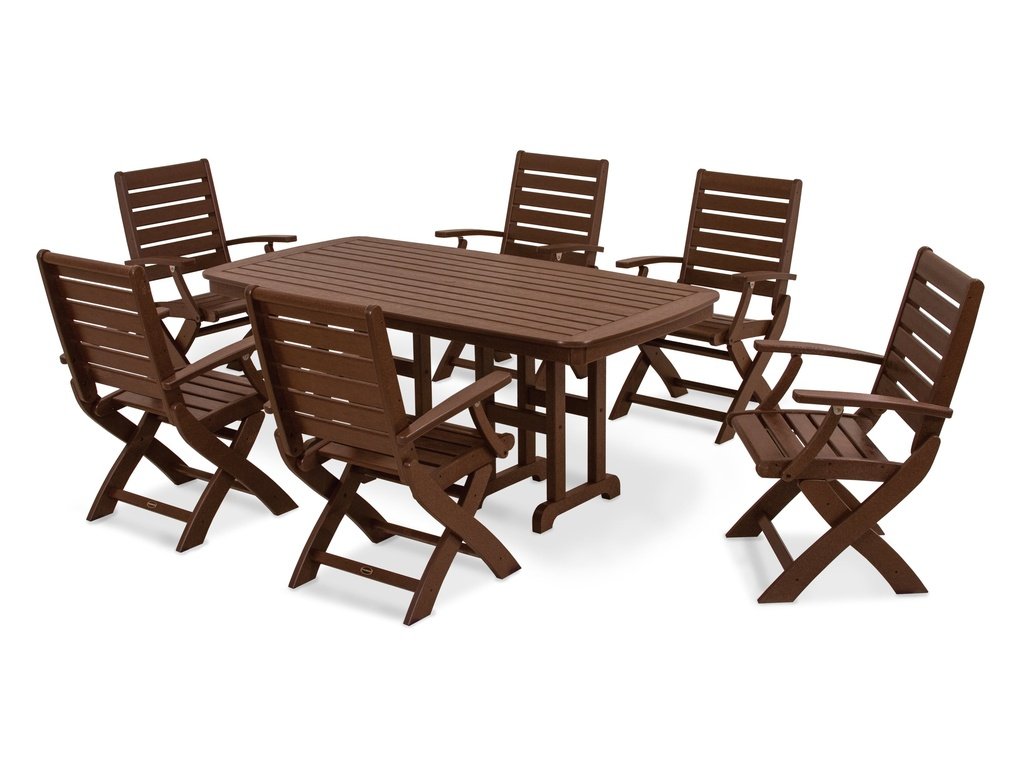 Signature Folding Chair 7-Piece Dining Set Photo