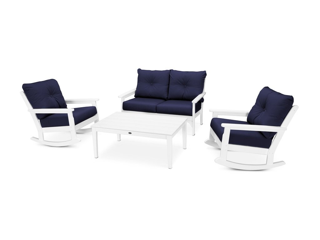 Vineyard 4-Piece Deep Seating Rocking Chair Set Photo