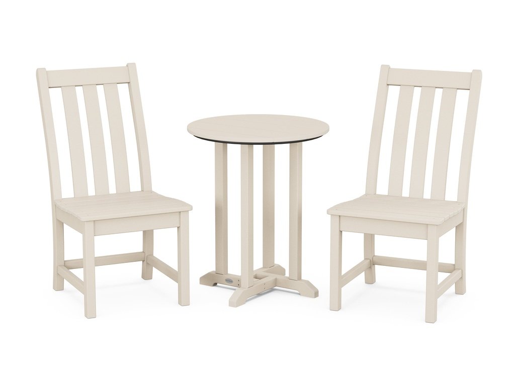 Vineyard Side Chair 3-Piece Round Dining Set Photo