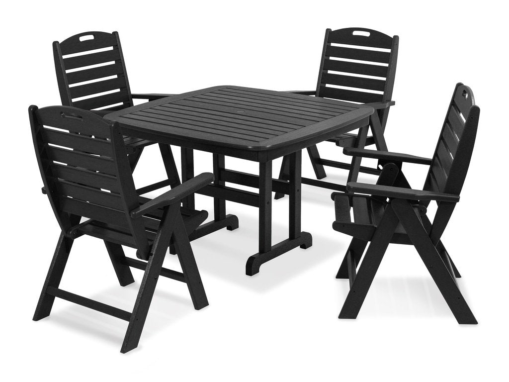 Nautical Highback Chair 5-Piece Dining Set Photo