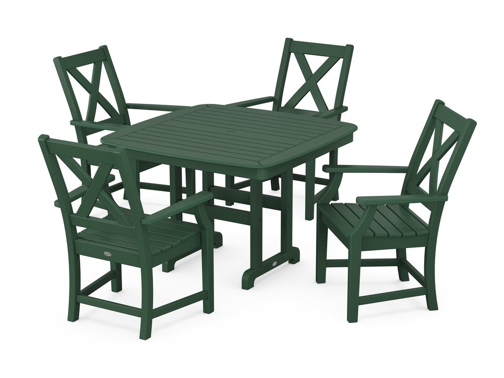 Braxton 5-Piece Dining Set with Trestle Legs Photo