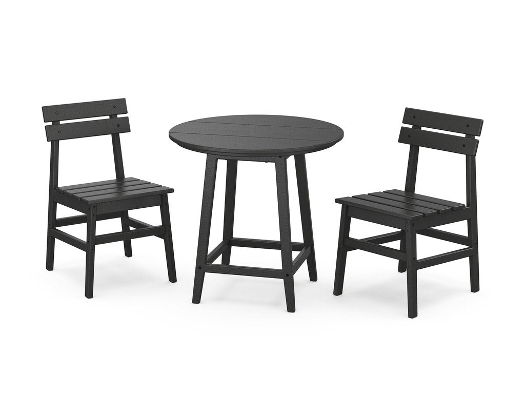 Modern Studio Plaza Chair 3-Piece Round Bistro Dining Set Photo