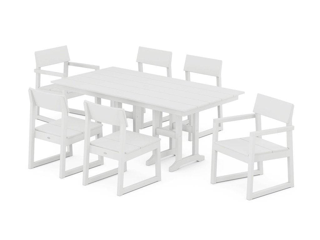 EDGE 7-Piece Farmhouse Dining Set Photo