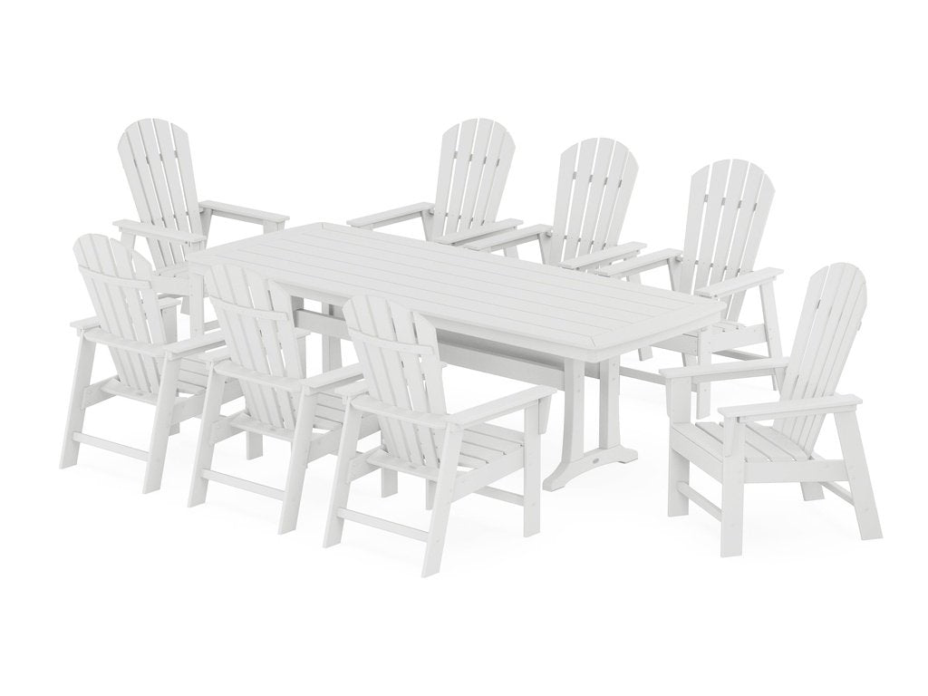 South Beach 9-Piece Dining Set with Trestle Legs Photo