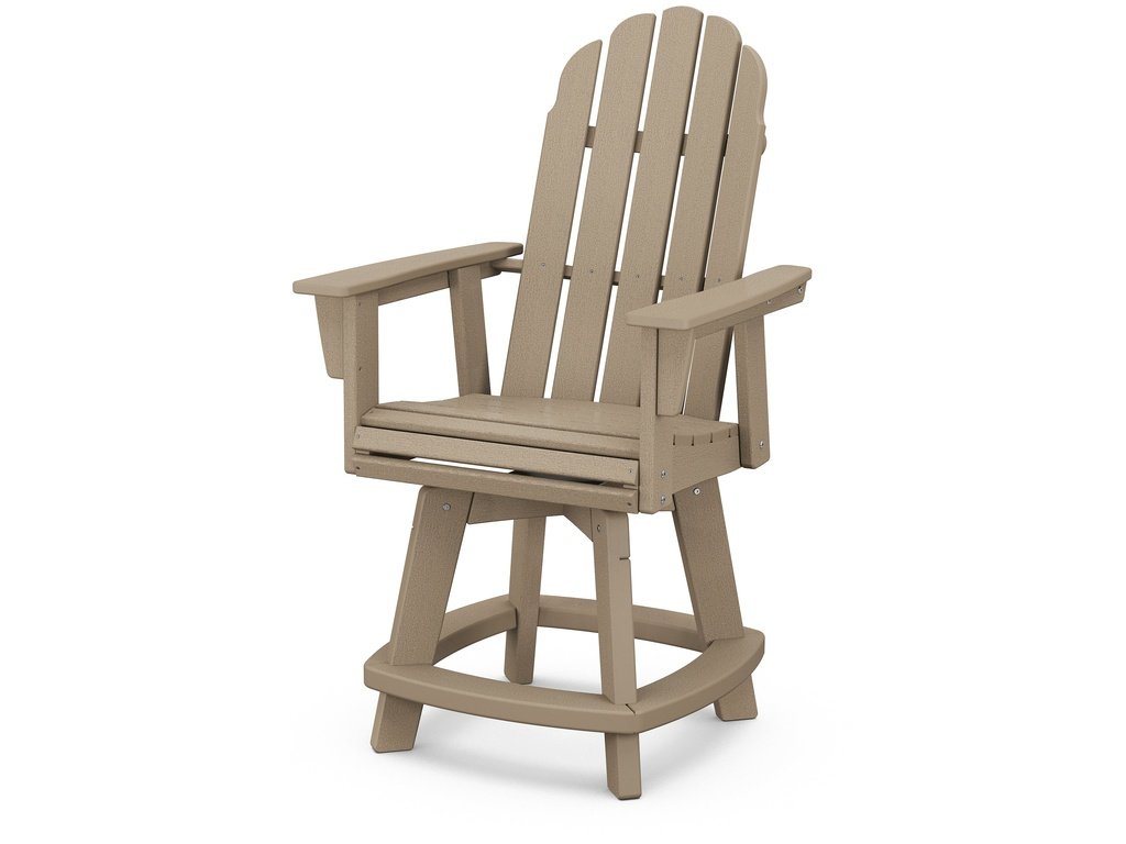 Vineyard Curveback Adirondack Swivel Counter Chair Photo