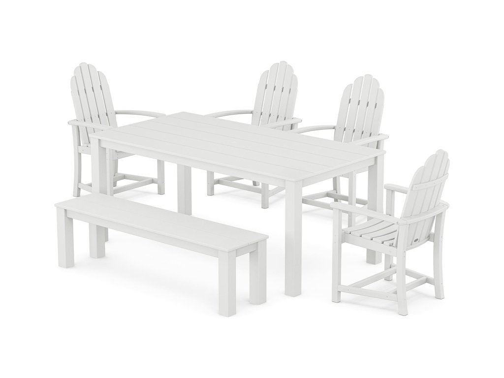 Classic Adirondack 6-Piece Parsons Dining Set with Bench Photo