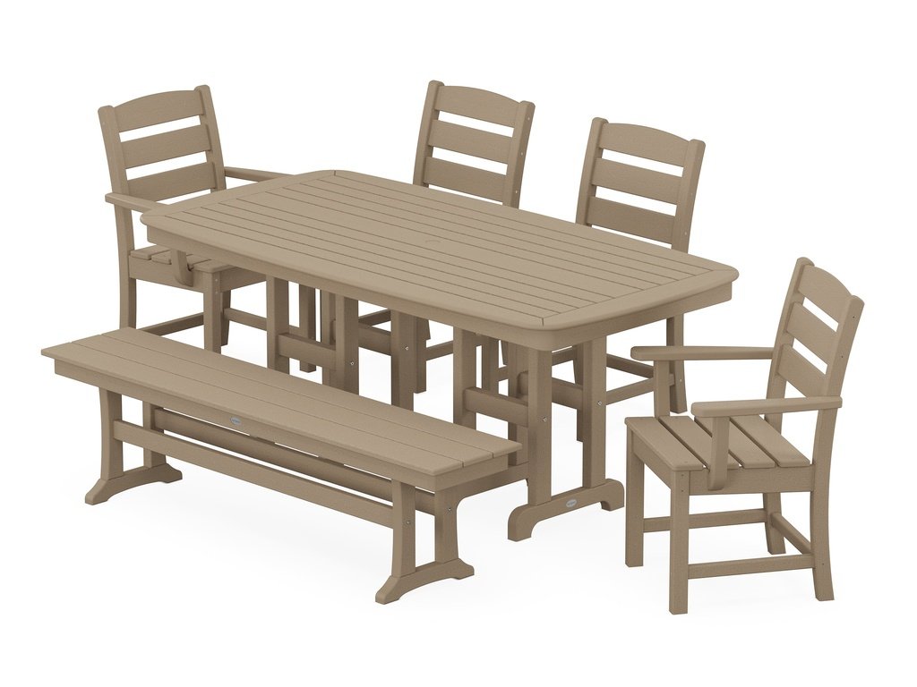 Lakeside 6-Piece Dining Set with Bench Photo