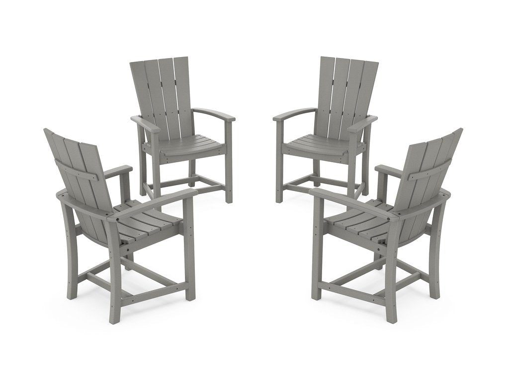 Quattro 4-Piece Upright Adirondack Conversation Set Photo