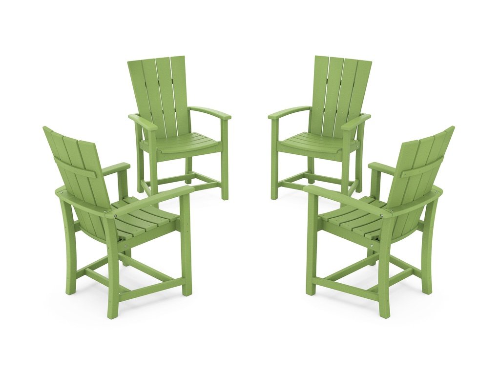 Quattro 4-Piece Upright Adirondack Conversation Set Photo