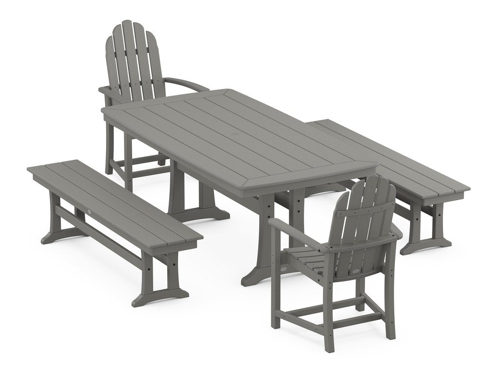 Classic Adirondack 5-Piece Dining Set with Trestle Legs Photo