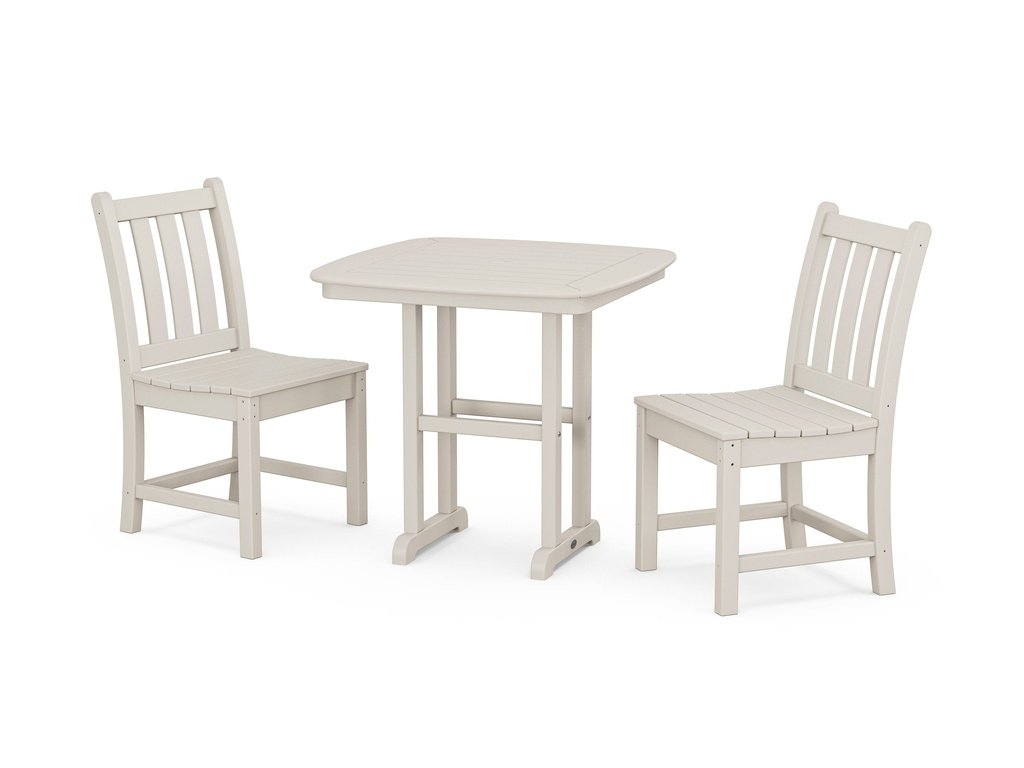 Traditional Garden Side Chair 3-Piece Dining Set Photo