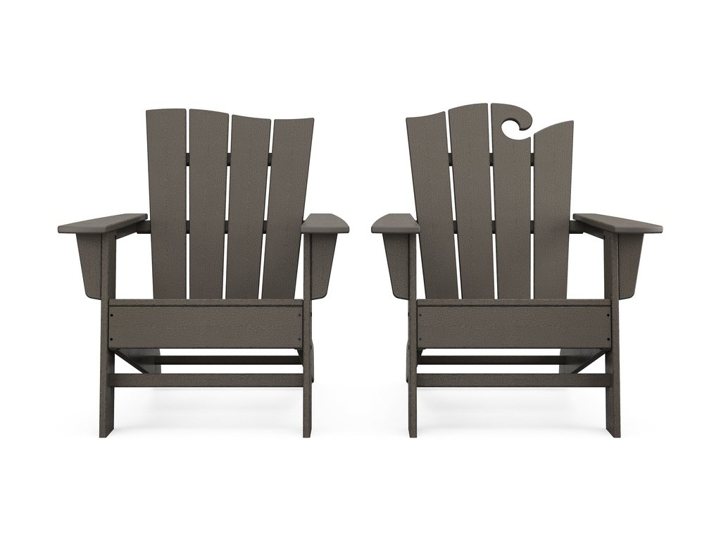 Wave 2-Piece Adirondack Set with The Wave Chair Left Photo