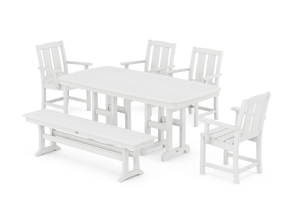 Mission 6-Piece Dining Set with Bench Photo