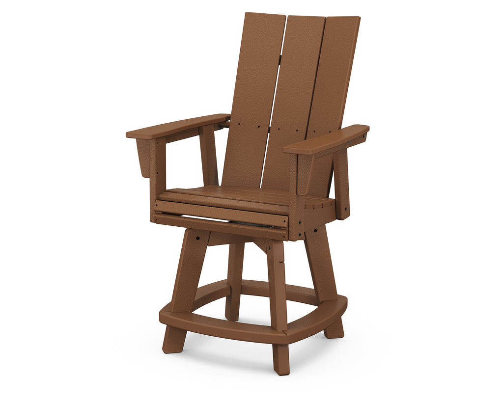 Modern Curveback Adirondack Swivel Counter Chair Photo