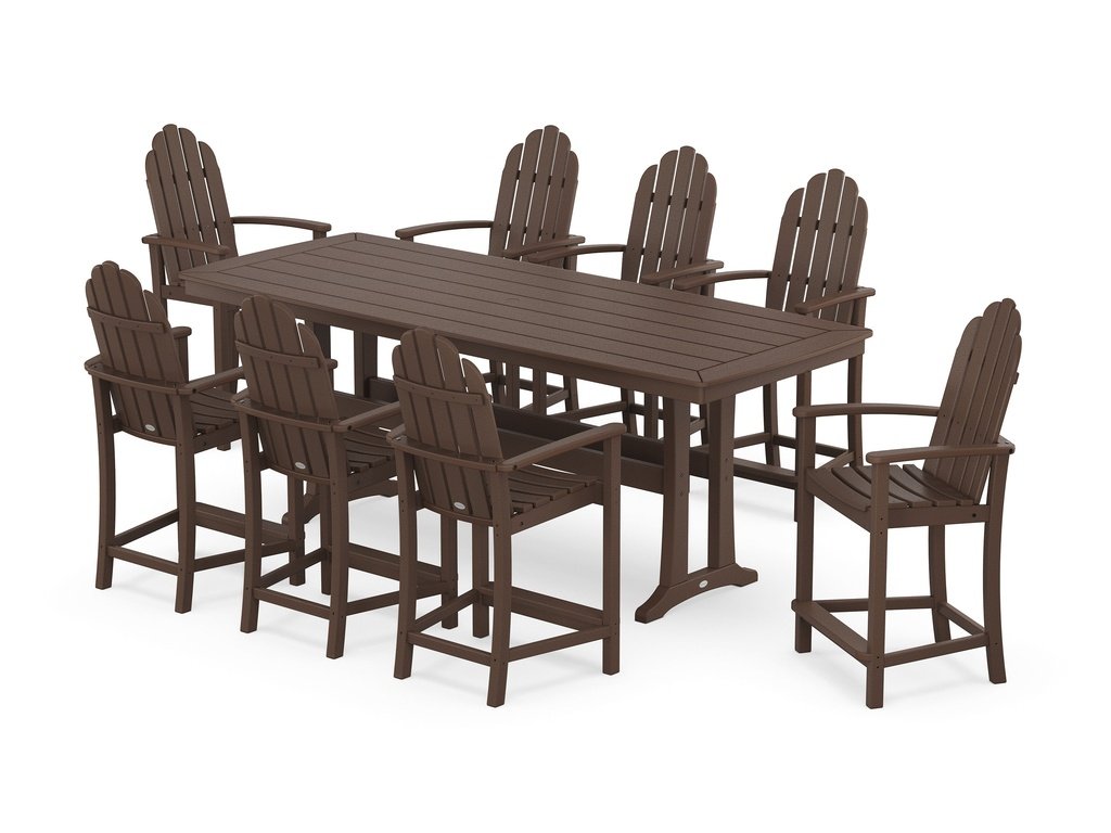 Classic Adirondack 9-Piece Counter Set with Trestle Legs Photo