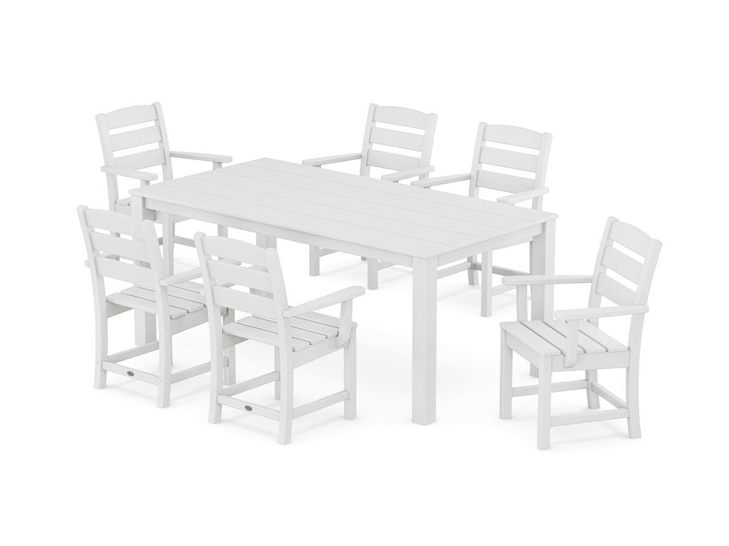 Lakeside Arm Chair 7-Piece Parsons Dining Set Photo