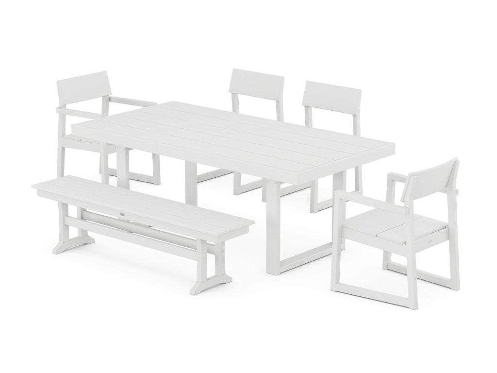 EDGE 6-Piece Dining Set with Bench Photo