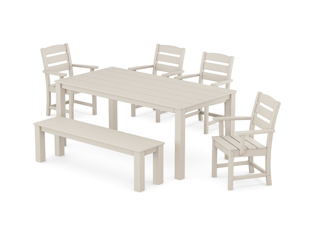 Lakeside 6-Piece Parsons Dining Set with Bench Photo