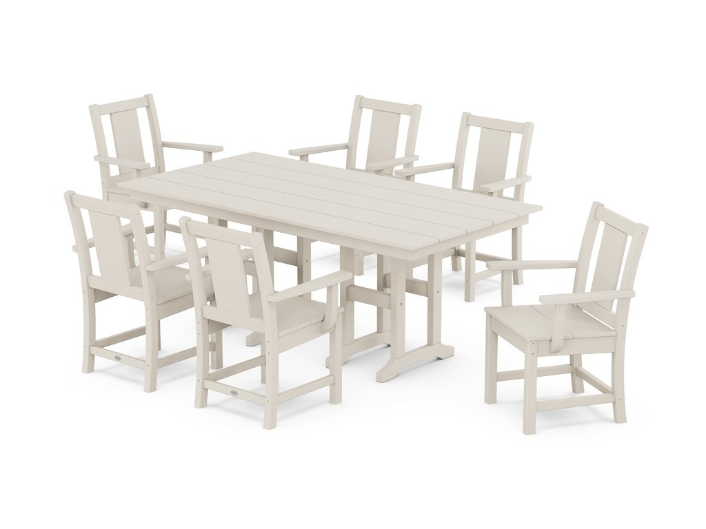 Prairie Arm Chair 7-Piece Farmhouse Dining Set Photo