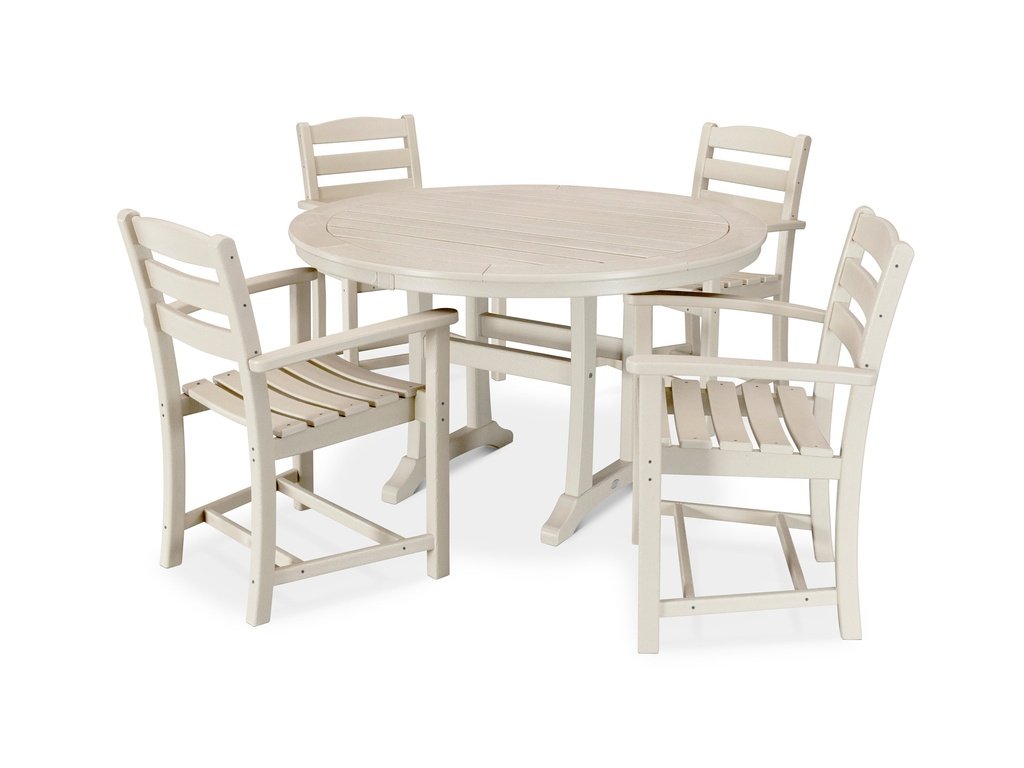 La Casa Café 5-Piece Arm Chair Dining Set Photo