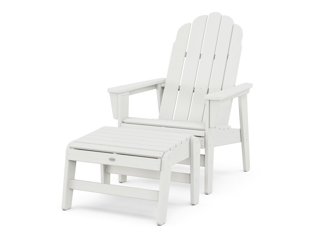 Vineyard Grand Upright Adirondack Chair with Ottoman Photo