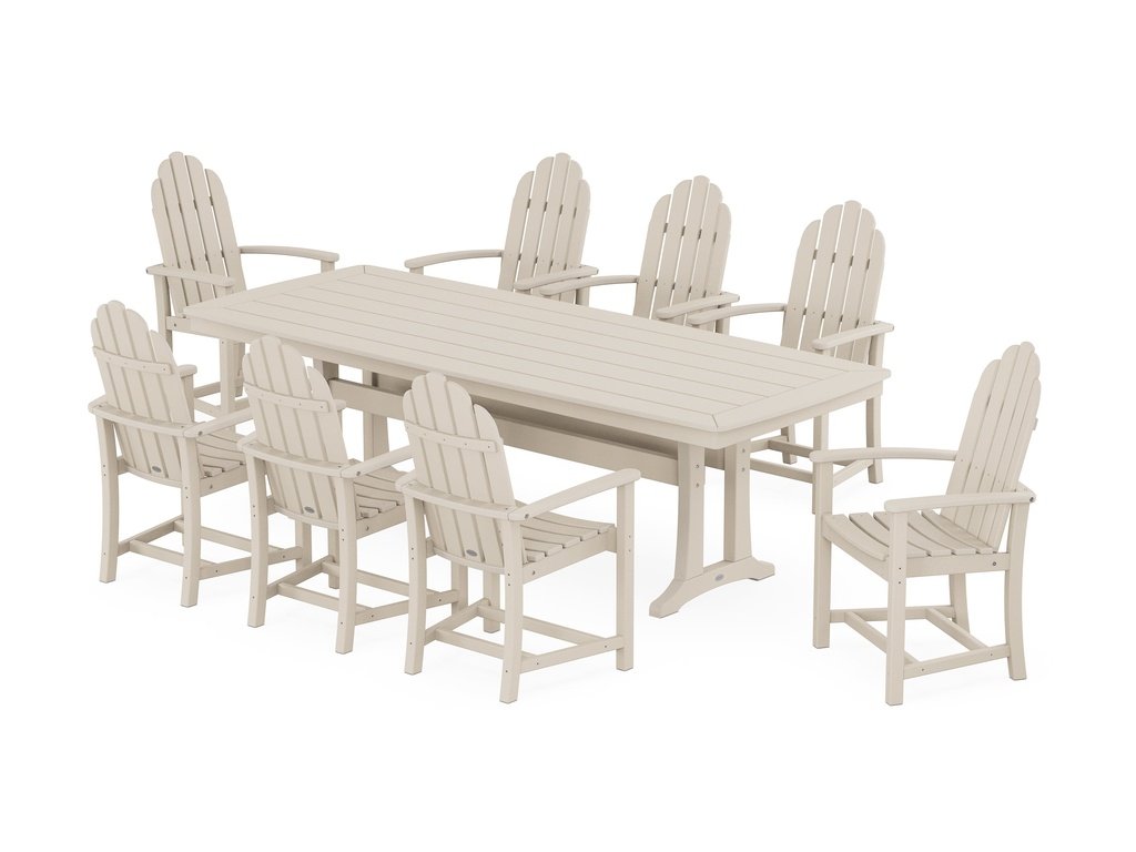 Classic Adirondack 9-Piece Dining Set with Trestle Legs Photo