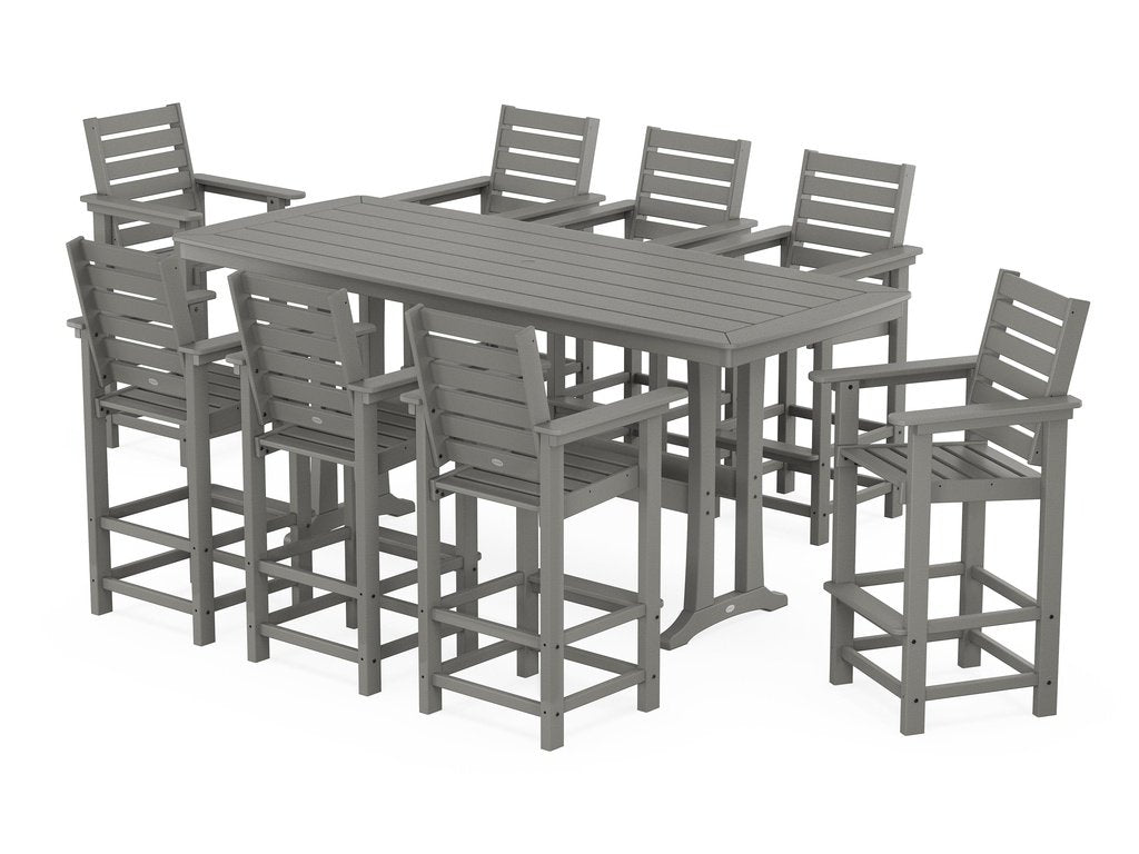 Captain 9-Piece Bar Set with Trestle Legs Photo