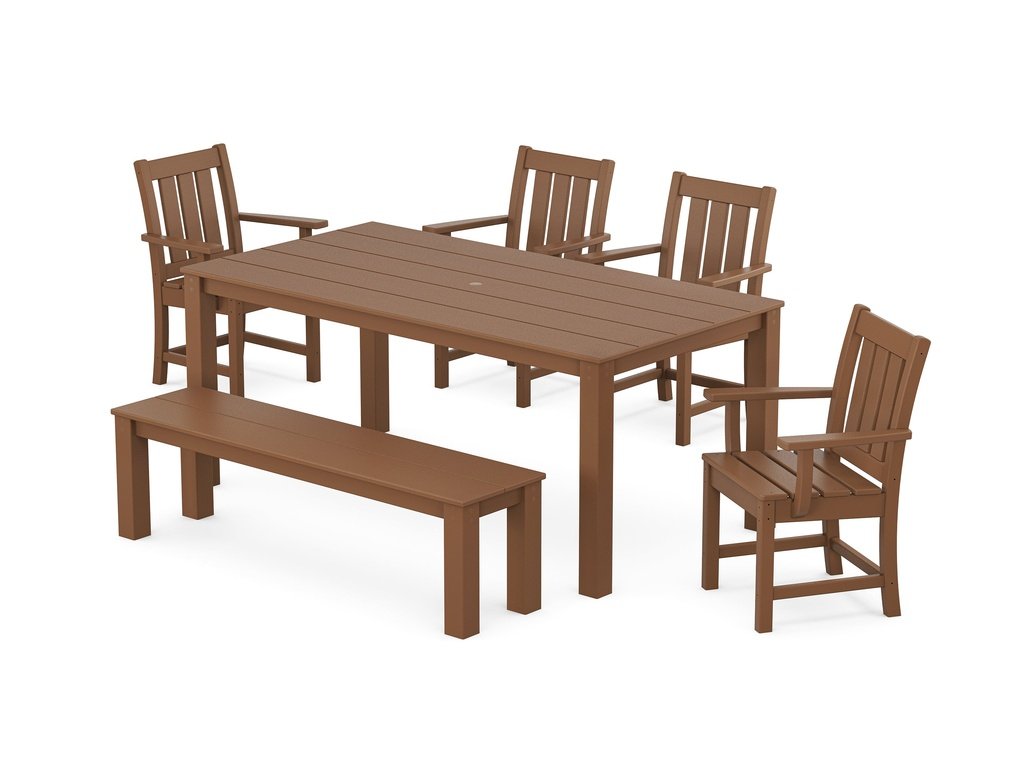 Oxford 6-Piece Parsons Dining Set with Bench Photo