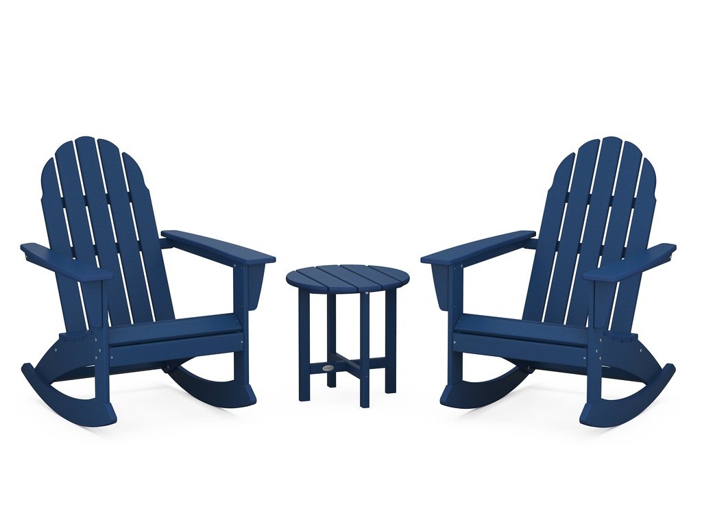 Vineyard 3-Piece Adirondack Rocking Chair Set Photo