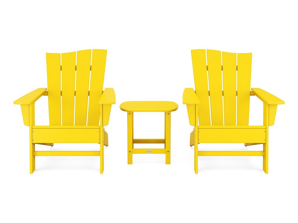 Wave 3-Piece Adirondack Chair Set Photo